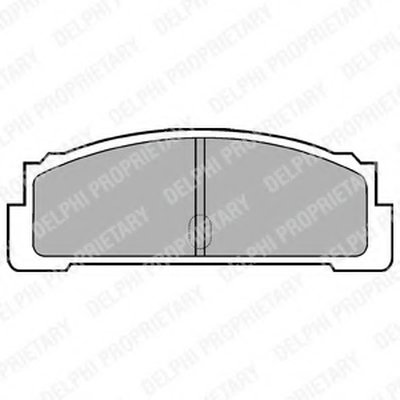 Комплект тормозных колодок, дисковый тормоз DELPHI купить