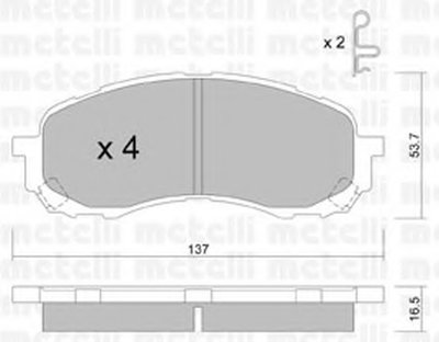 Колодки тормозные (передние) Subaru Impreza 1.5/1.6 01-09