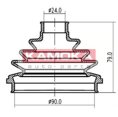 Пыльник, приводной вал KAMOKA KAMOKA купить