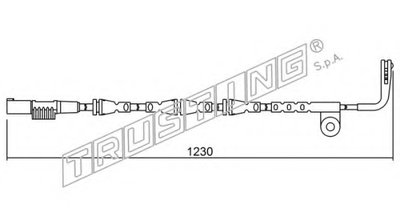 Сигнализатор, износ тормозных колодок TRUSTING купить
