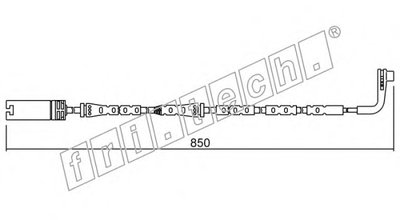 Сигнализатор, износ тормозных колодок fri.tech. купить