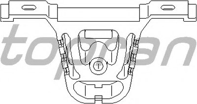 Кронштейн, глушитель TOPRAN купить