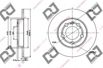 Тормозной диск DJ PARTS купить