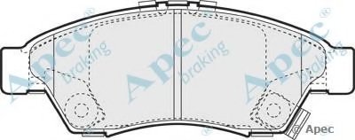 Комплект тормозных колодок, дисковый тормоз APEC braking купить