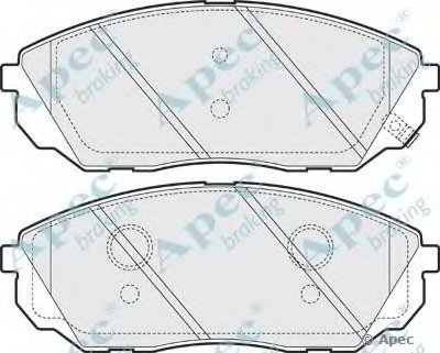 Комплект тормозных колодок, дисковый тормоз APEC braking купить