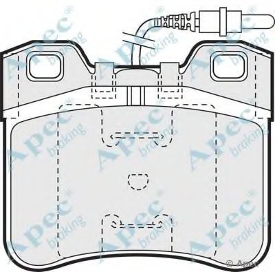 Комплект тормозных колодок, дисковый тормоз APEC braking купить