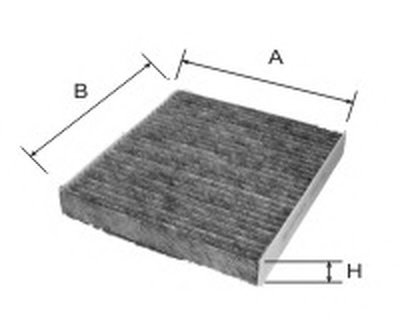 Фильтр, воздух во внутренном пространстве Cabin filter (Charcoal) for MAZDA GOODWILL купить