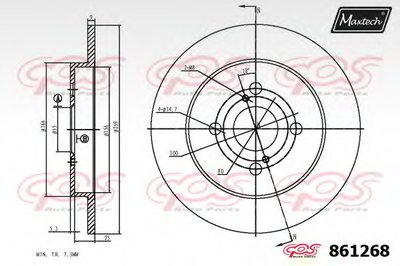 Тормозной диск R+ (Regular Plus) MAXTECH купить