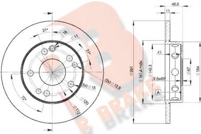 Тормозной диск R BRAKE купить