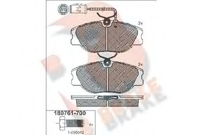 Комплект тормозных колодок, дисковый тормоз R BRAKE купить