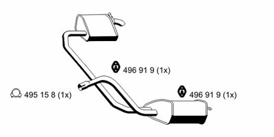 Глушитель выхлопных газов конечный ERNST купить