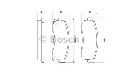 Комплект тормозных колодок, дисковый тормоз BOSCH купить