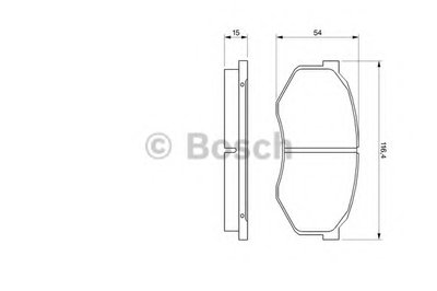 Комплект тормозных колодок, дисковый тормоз BOSCH купить