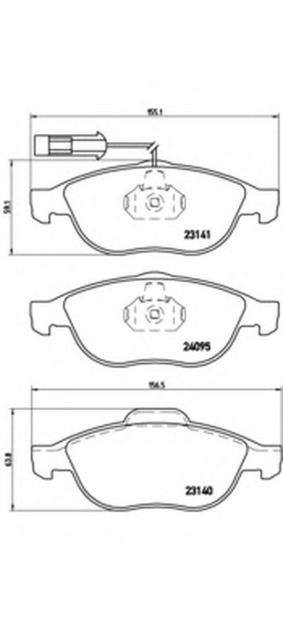 Комплект тормозных колодок, дисковый тормоз BREMBO купить