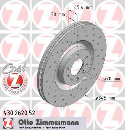 Тормозной диск SPORT BRAKE DISC COAT Z ZIMMERMANN купить