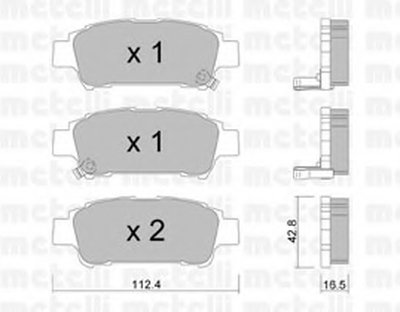 Колодки тормозные (задние) Toyota Avensis/ Previa 2.0/2.0D 01-09