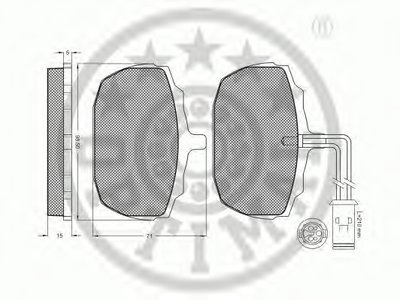 Комплект тормозных колодок, дисковый тормоз OPTIMAL купить