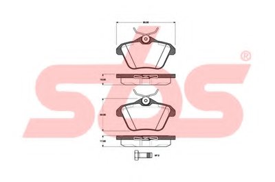 Комплект тормозных колодок, дисковый тормоз sbs купить