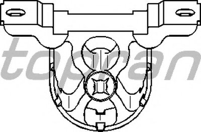 Кронштейн, глушитель TOPRAN купить
