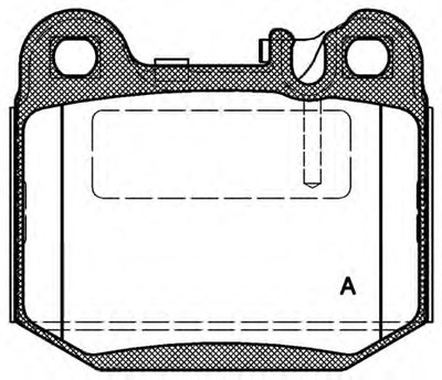 Комплект тормозных колодок, дисковый тормоз ADVANCE OPEN PARTS купить