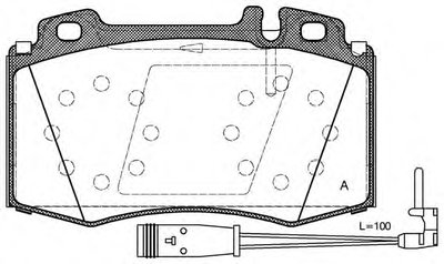 Комплект тормозных колодок, дисковый тормоз ADVANCE OPEN PARTS купить