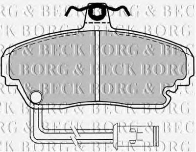 Комплект тормозных колодок, дисковый тормоз BORG & BECK купить