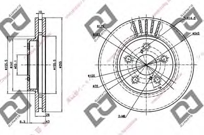 Тормозной диск DJ PARTS купить