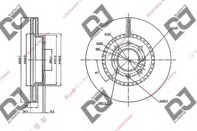 Тормозной диск DJ PARTS купить