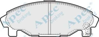 Комплект тормозных колодок, дисковый тормоз APEC braking купить