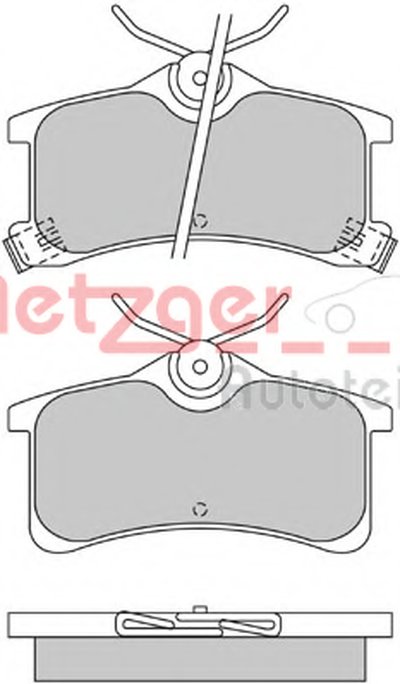 Комплект тормозных колодок, дисковый тормоз METZGER купить