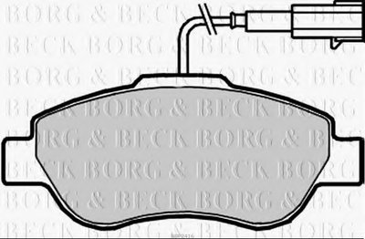 Комплект тормозных колодок, дисковый тормоз BORG & BECK купить