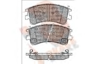 Комплект тормозных колодок, дисковый тормоз R BRAKE купить