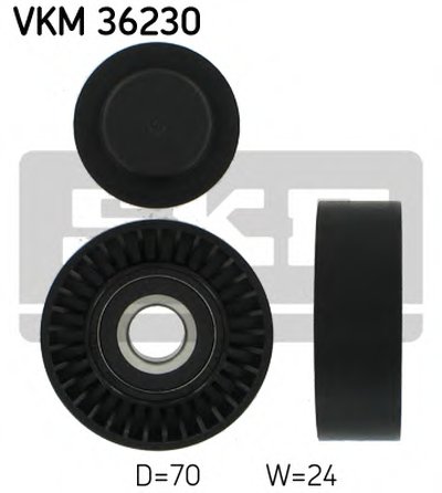 Ролик генератора Volvo S60 I/S80 I/V70 II/XC70 I/XC90 I 2.4D 01-14 (натяжной) (70х24.5)