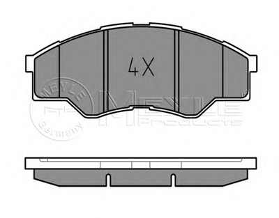 Комплект тормозных колодок, дисковый тормоз MEYLE купить
