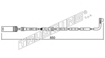 Сигнализатор, износ тормозных колодок TRUSTING купить