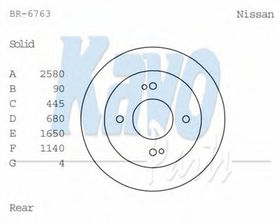 Тормозной диск KAVO PARTS купить