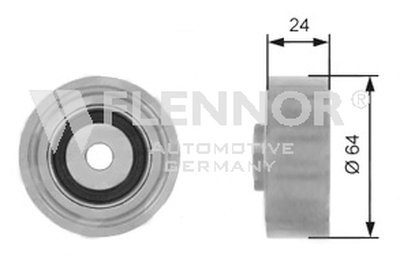 Паразитный / Ведущий ролик, зубчатый ремень FLENNOR купить