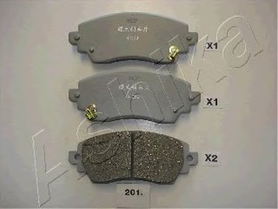 Комплект тормозных колодок, дисковый тормоз ASHIKA купить