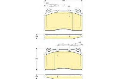 Комплект тормозных колодок, дисковый тормоз GIRLING купить