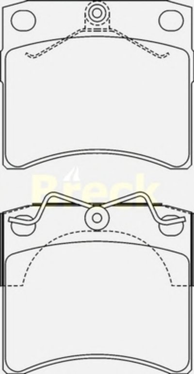 Комплект тормозных колодок, дисковый тормоз BRECK купить