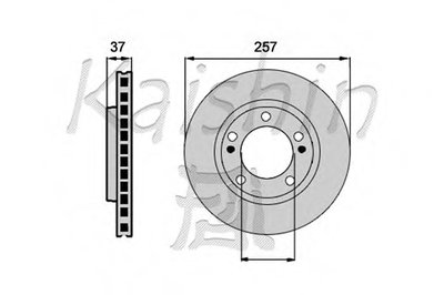 Тормозной диск KAISHIN купить