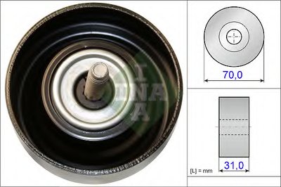 Ролик генератора Opel Insignia 2.0 Turbo 08- (паразитный) (70х31)