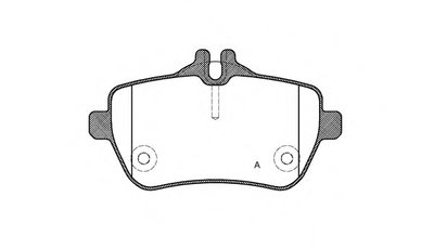 Комплект тормозных колодок, дисковый тормоз ADVANCE OPEN PARTS купить