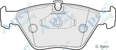 Комплект тормозных колодок, дисковый тормоз APEC braking купить