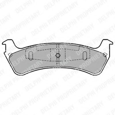 Комплект тормозных колодок, дисковый тормоз DELPHI купить