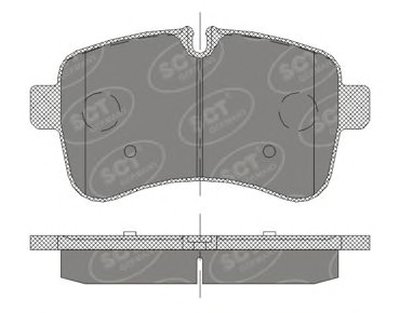 Комплект тормозных колодок, дисковый тормоз SCT Germany купить