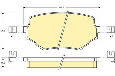 Комплект тормозных колодок, дисковый тормоз GIRLING купить