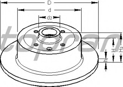 Тормозной диск TOPRAN купить
