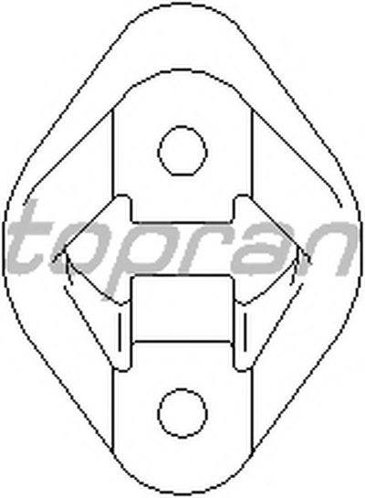 Кронштейн, глушитель TOPRAN купить