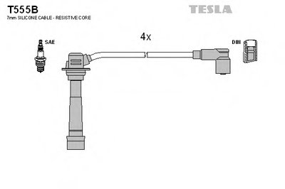 Комплект проводов зажигания TESLA купить